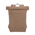 Hazelnut - Front - Bagbase Simplicity Roll Top 15L Backpack