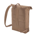Hazelnut - Back - Bagbase Simplicity Roll Top 15L Backpack