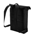Black - Back - Bagbase Simplicity Roll Top 15L Backpack