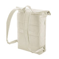 Beige - Back - Bagbase Simplicity Roll Top 15L Backpack
