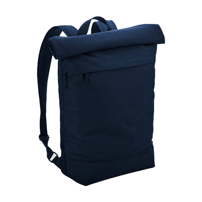 French Navy - Back - Bagbase Simplicity Roll Top 15L Backpack