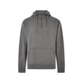 Dark Grey - Front - Kustom Kit Mens Quarter Zip Regular Hoodie
