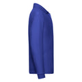Royal Blue - Side - Fruit of the Loom Childrens-Kids Long-Sleeved Polo Shirt