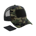 Jungle Green - Front - Beechfield Camo Snapback Trucker Cap