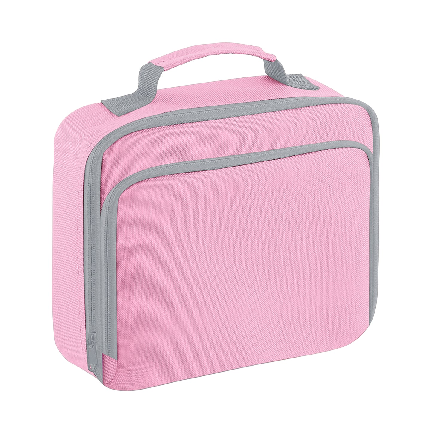 Classic Pink - Front - Quadra Lunch Plain Cooler Bag