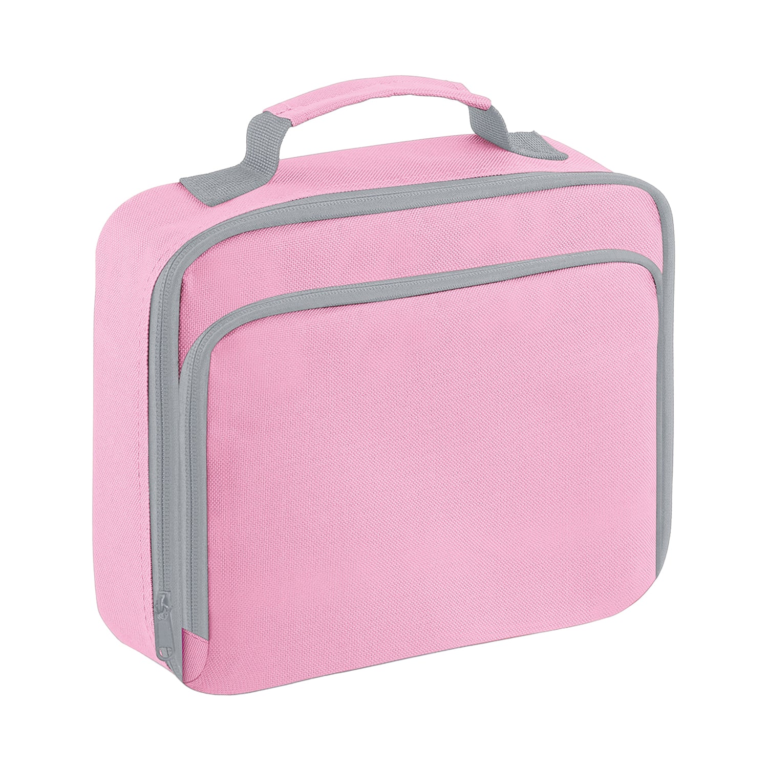 Classic Pink - Front - Quadra Lunch Plain Cooler Bag