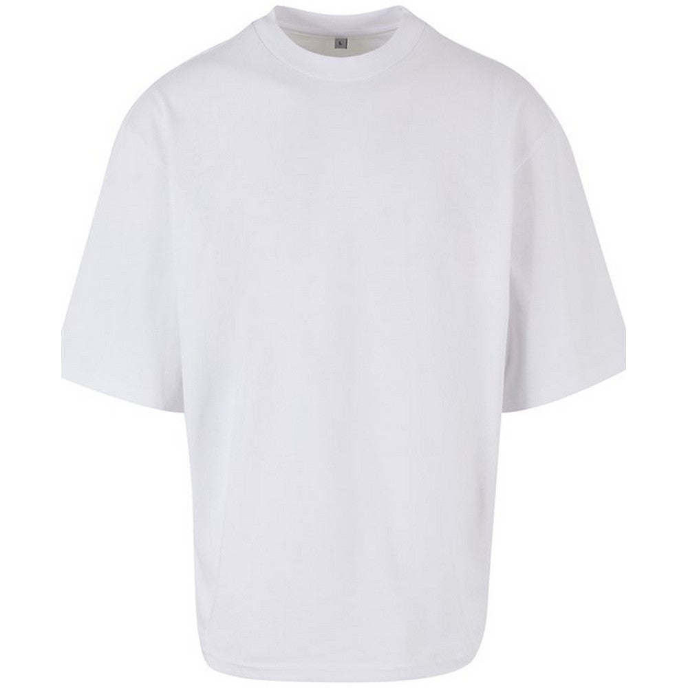 White - Front - Build Your Brand Mens Oversized T-Shirt