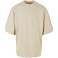 Sand - Front - Build Your Brand Mens Oversized T-Shirt