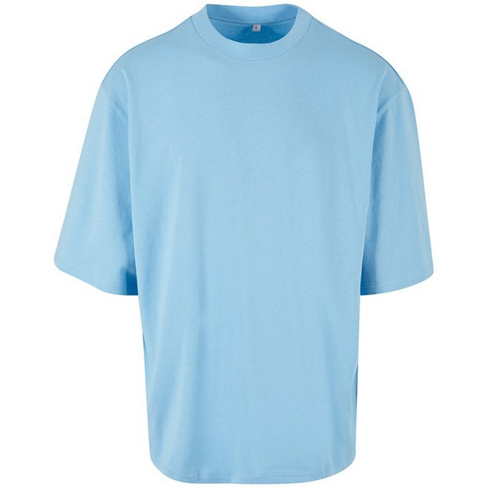 Baltic Blue - Front - Build Your Brand Mens Oversized T-Shirt