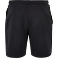 Black - Back - Build Your Brand Mens Ultra Heavy Sweat Shorts