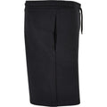 Black - Side - Build Your Brand Mens Ultra Heavy Sweat Shorts