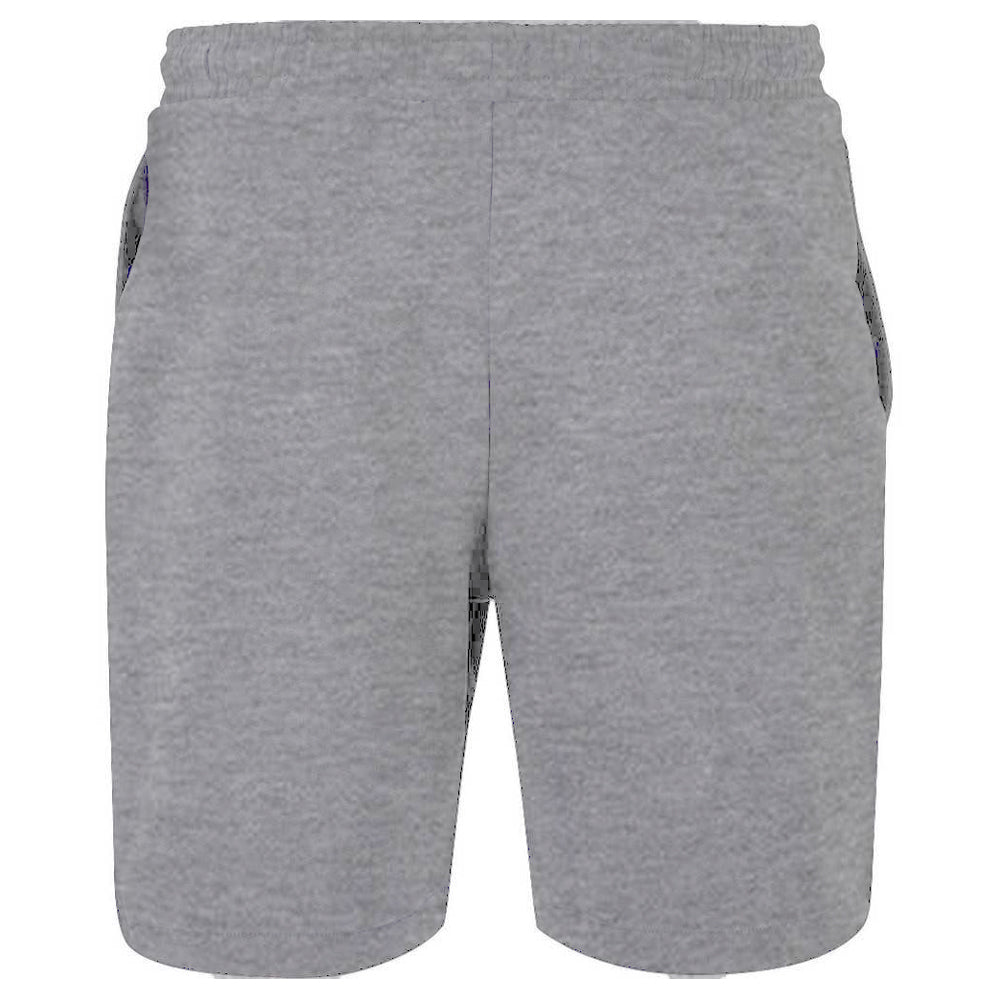 Heather Grey - Back - Build Your Brand Mens Ultra Heavy Sweat Shorts