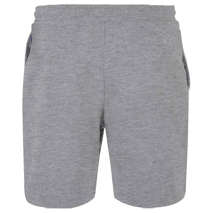 Heather Grey - Back - Build Your Brand Mens Ultra Heavy Sweat Shorts