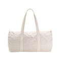 Red - Front - Westford Mill Striped Organic Cotton Duffle Bag