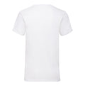 White - Back - Fruit of the Loom Mens Valueweight Plain V Neck T-Shirt