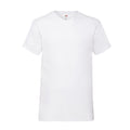 White - Front - Fruit of the Loom Mens Valueweight Plain V Neck T-Shirt