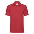 Red - Front - Fruit of the Loom Mens Premium Pique Polo Shirt