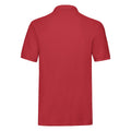 Red - Back - Fruit of the Loom Mens Premium Pique Polo Shirt