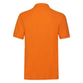 Orange - Back - Fruit of the Loom Mens Premium Pique Polo Shirt