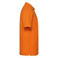Orange - Side - Fruit of the Loom Mens Premium Pique Polo Shirt