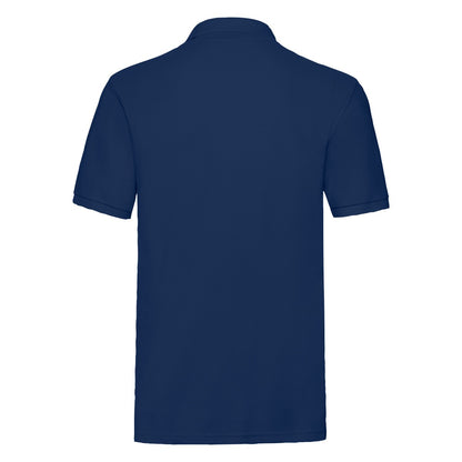 Navy - Back - Fruit of the Loom Mens Premium Pique Polo Shirt