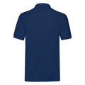 Navy - Back - Fruit of the Loom Mens Premium Pique Polo Shirt
