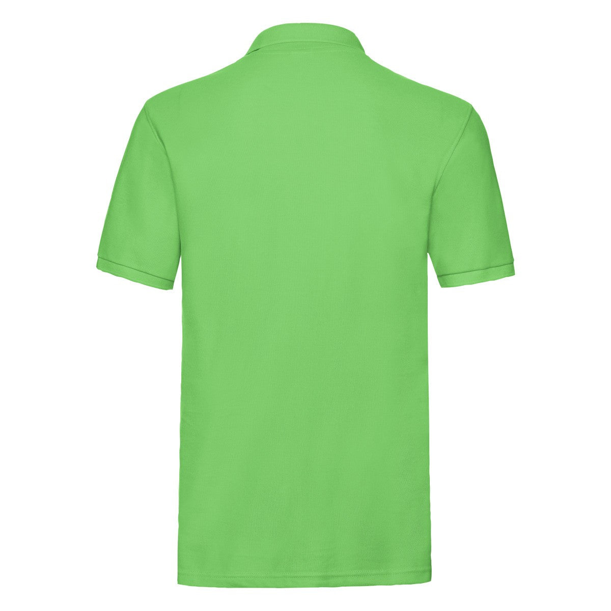 Lime - Back - Fruit of the Loom Mens Premium Pique Polo Shirt