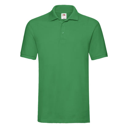 Kelly Green - Front - Fruit of the Loom Mens Premium Pique Polo Shirt