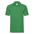 Kelly Green - Front - Fruit of the Loom Mens Premium Pique Polo Shirt