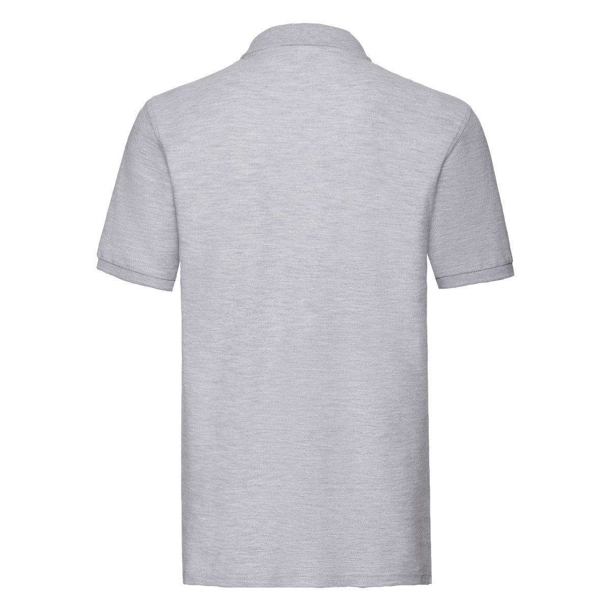 Heather Grey - Back - Fruit of the Loom Mens Premium Pique Polo Shirt