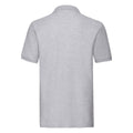 Heather Grey - Back - Fruit of the Loom Mens Premium Pique Polo Shirt