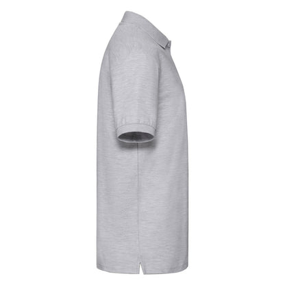 Heather Grey - Side - Fruit of the Loom Mens Premium Pique Polo Shirt