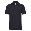 Deep Navy - Front - Fruit of the Loom Mens Premium Pique Polo Shirt