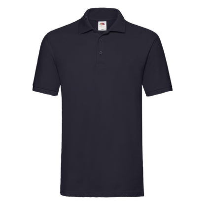 Deep Navy - Front - Fruit of the Loom Mens Premium Pique Polo Shirt