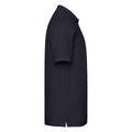 Deep Navy - Side - Fruit of the Loom Mens Premium Pique Polo Shirt
