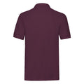 Burgundy - Back - Fruit of the Loom Mens Premium Pique Polo Shirt