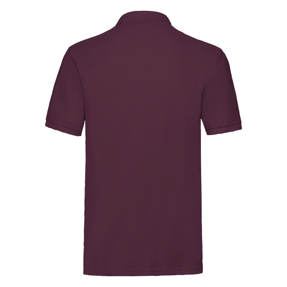 Burgundy - Back - Fruit of the Loom Mens Premium Pique Polo Shirt