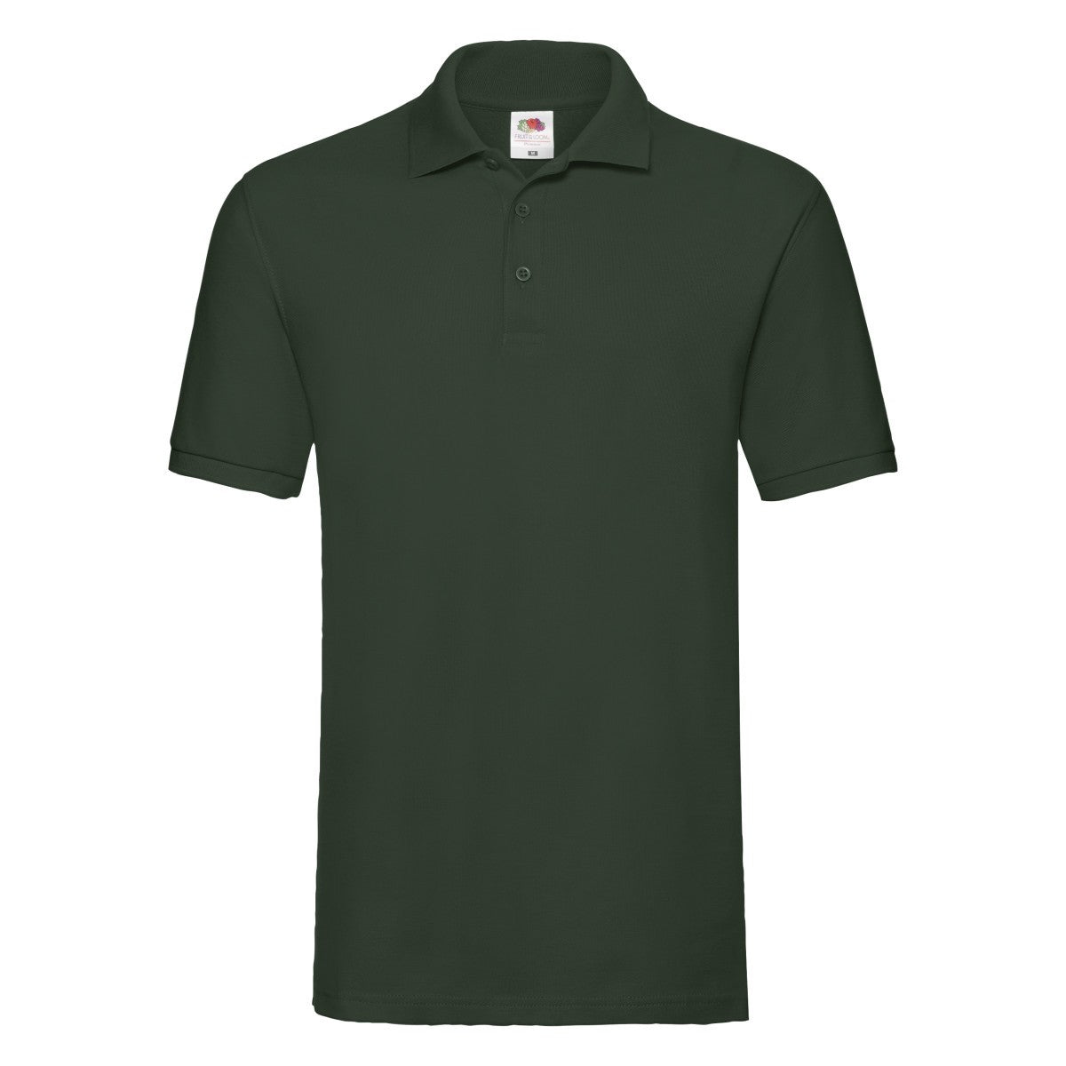 Bottle Green - Front - Fruit of the Loom Mens Premium Pique Polo Shirt