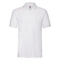 White - Front - Fruit of the Loom Mens Premium Pique Polo Shirt