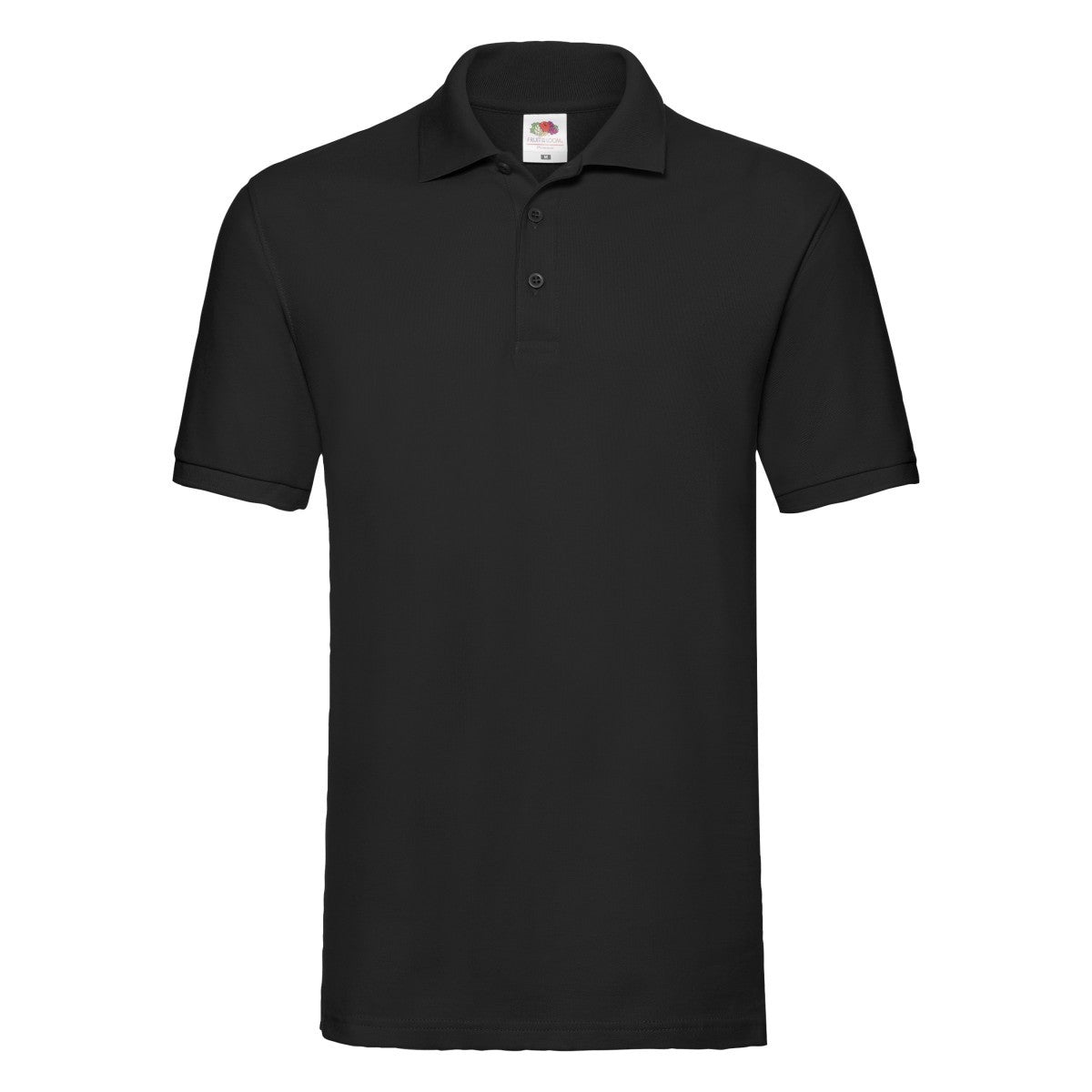 Black - Front - Fruit of the Loom Mens Premium Pique Polo Shirt