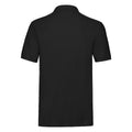 Black - Back - Fruit of the Loom Mens Premium Pique Polo Shirt