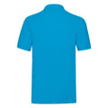 Azure Blue - Back - Fruit of the Loom Mens Premium Pique Polo Shirt