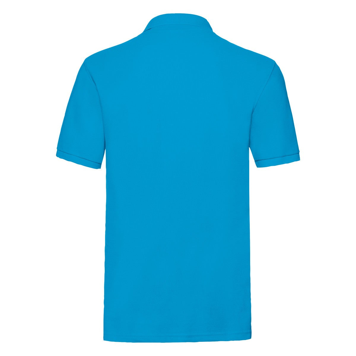 Azure Blue - Back - Fruit of the Loom Mens Premium Pique Polo Shirt