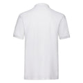 White - Back - Fruit of the Loom Mens Premium Pique Polo Shirt