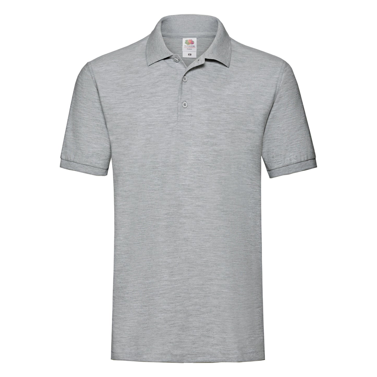 Amber Heather - Front - Fruit of the Loom Mens Premium Pique Polo Shirt