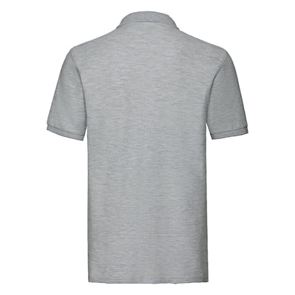 Amber Heather - Back - Fruit of the Loom Mens Premium Pique Polo Shirt
