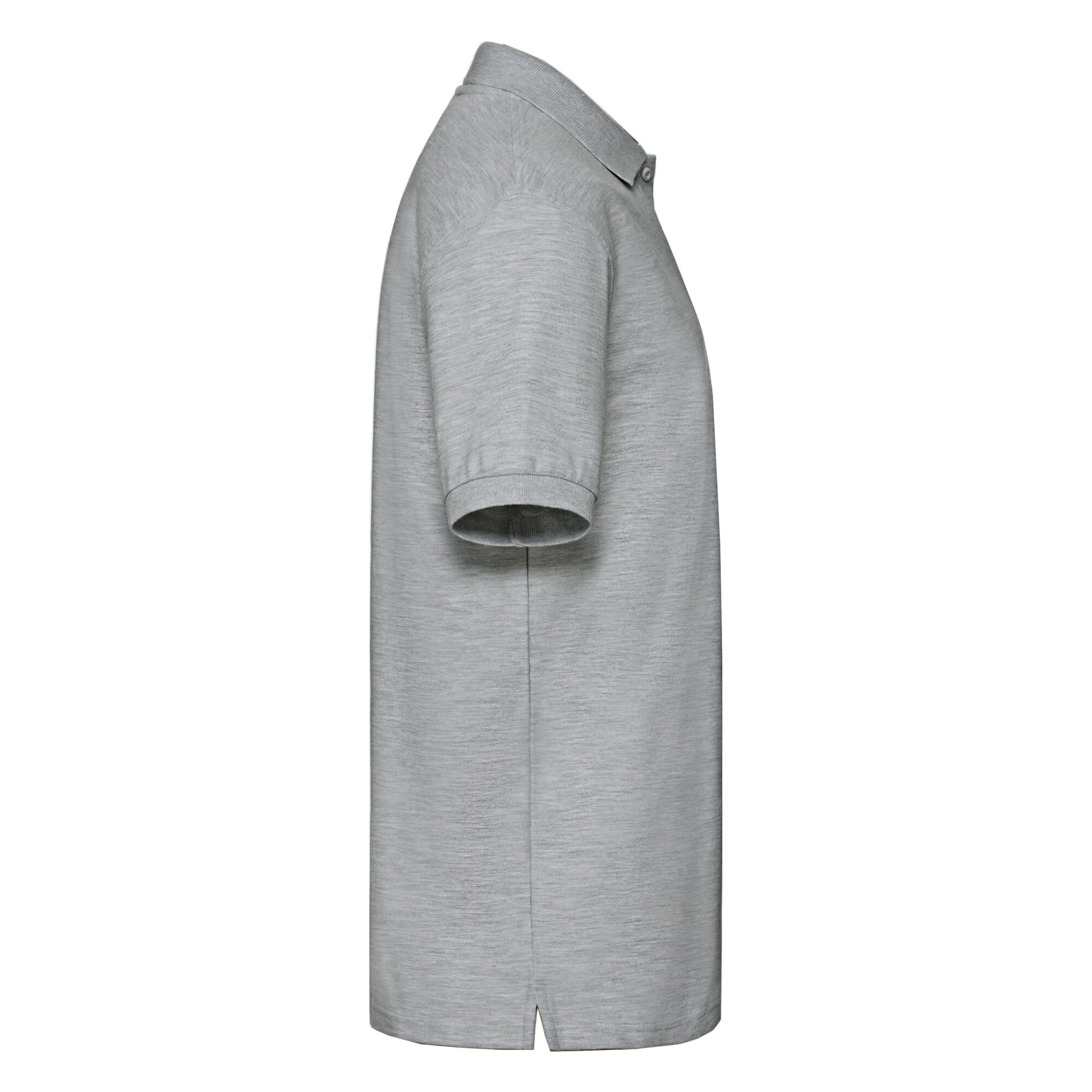 Amber Heather - Side - Fruit of the Loom Mens Premium Pique Polo Shirt