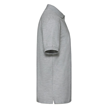 Amber Heather - Side - Fruit of the Loom Mens Premium Pique Polo Shirt