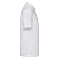 White - Side - Fruit of the Loom Mens Premium Pique Polo Shirt