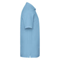 Sky Blue - Side - Fruit of the Loom Mens Premium Pique Polo Shirt